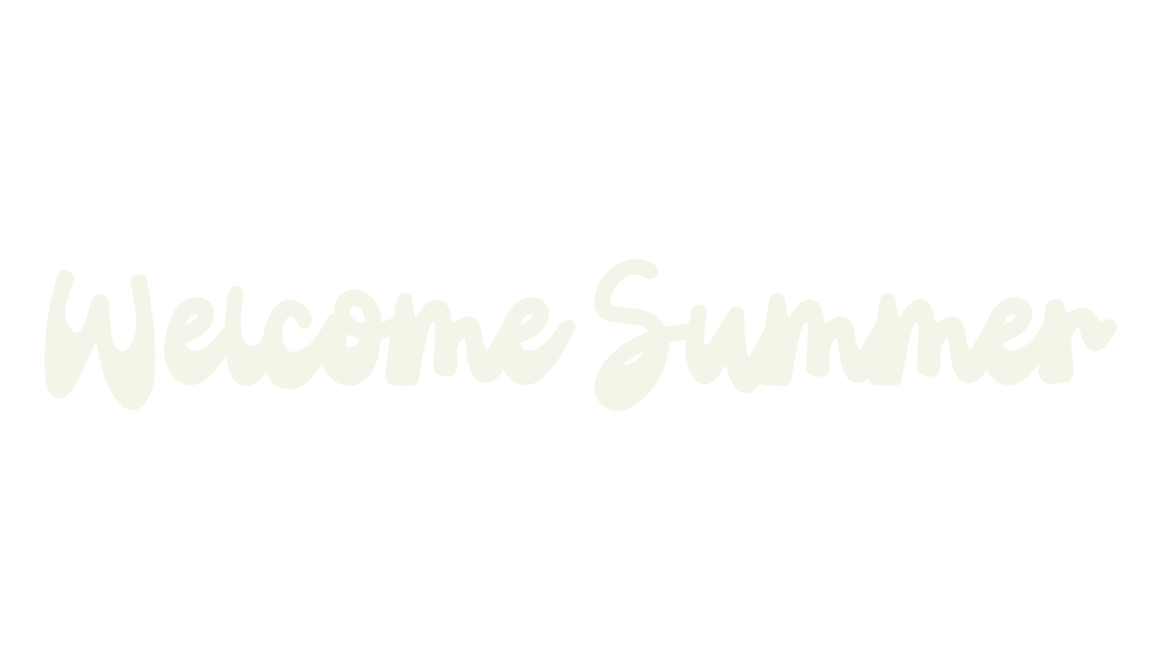 Welcome Summer, school font preview