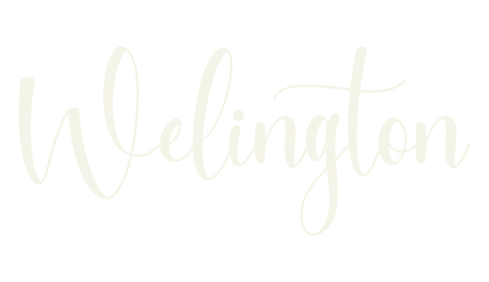 Welington, calligraphy font preview
