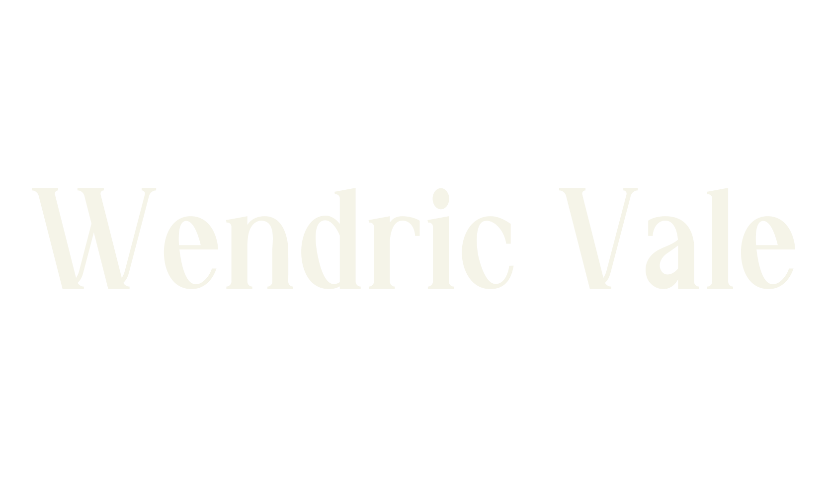Wendric Vale, serif font preview