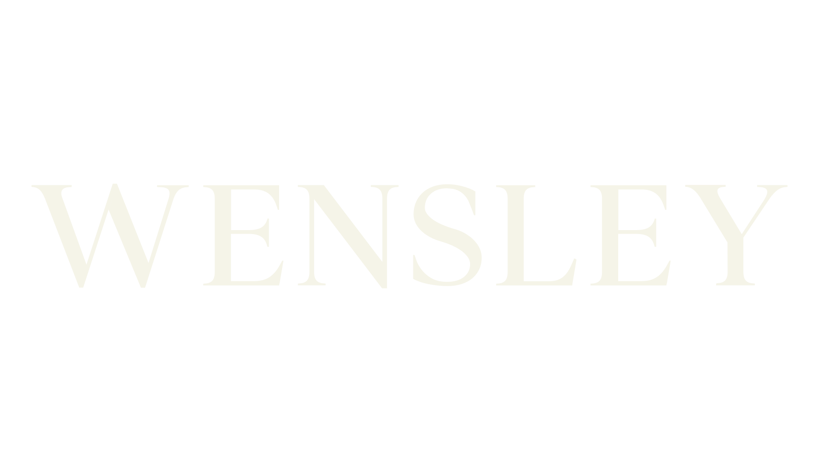 Wensley, typography font preview