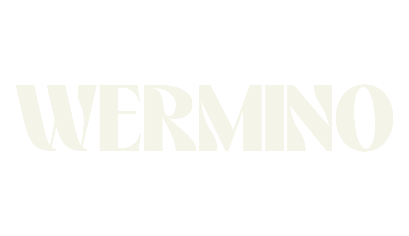 WERMINO, alphabet font preview