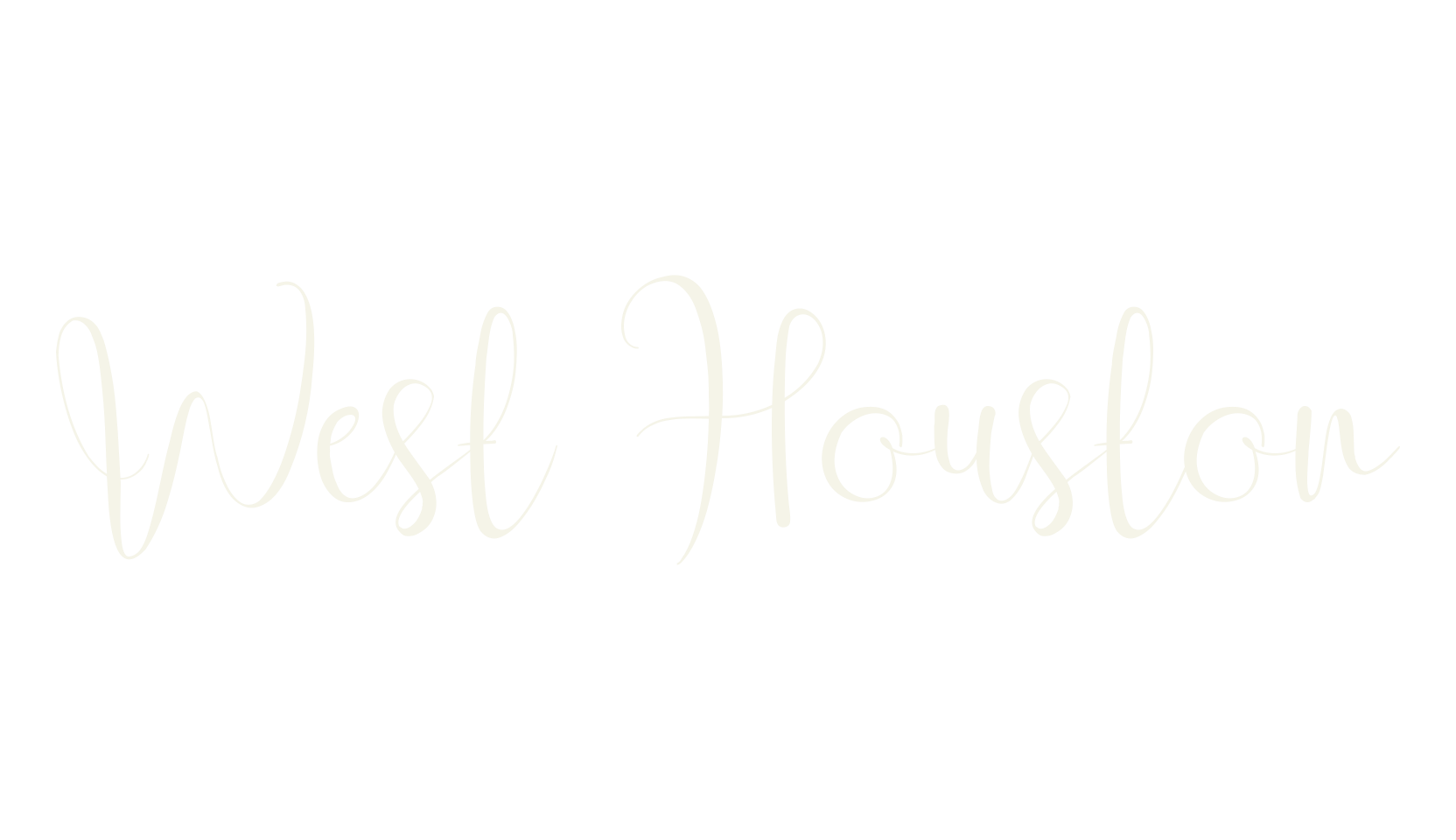 West Houston, lettering font preview