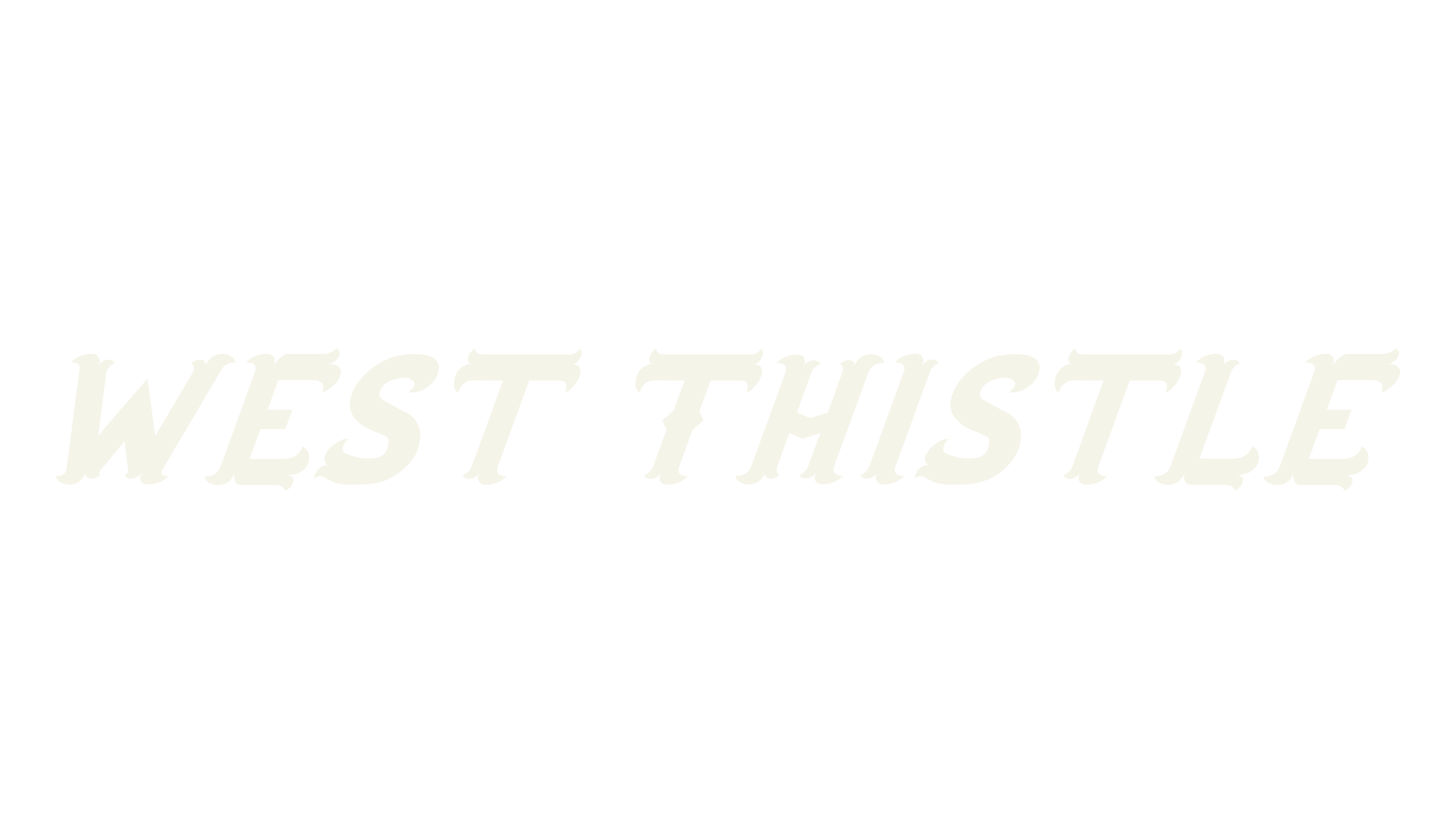 West Thistle, wild west font preview