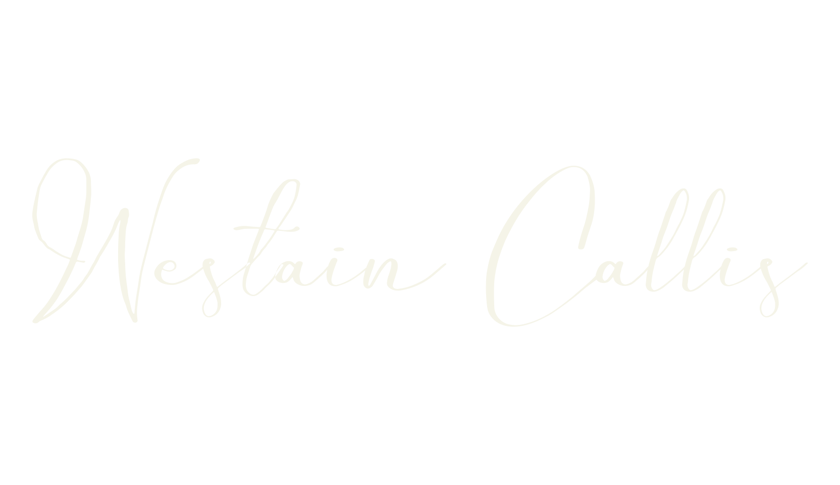 Westain Callis, cursive font preview