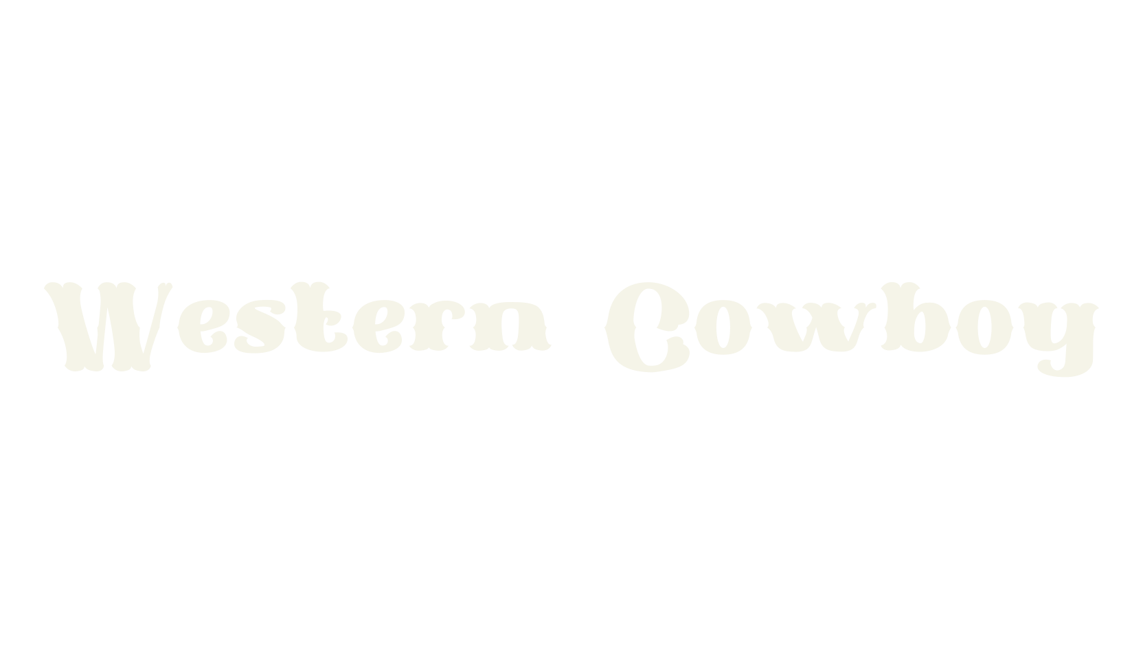 Western Cowboy, serif font preview