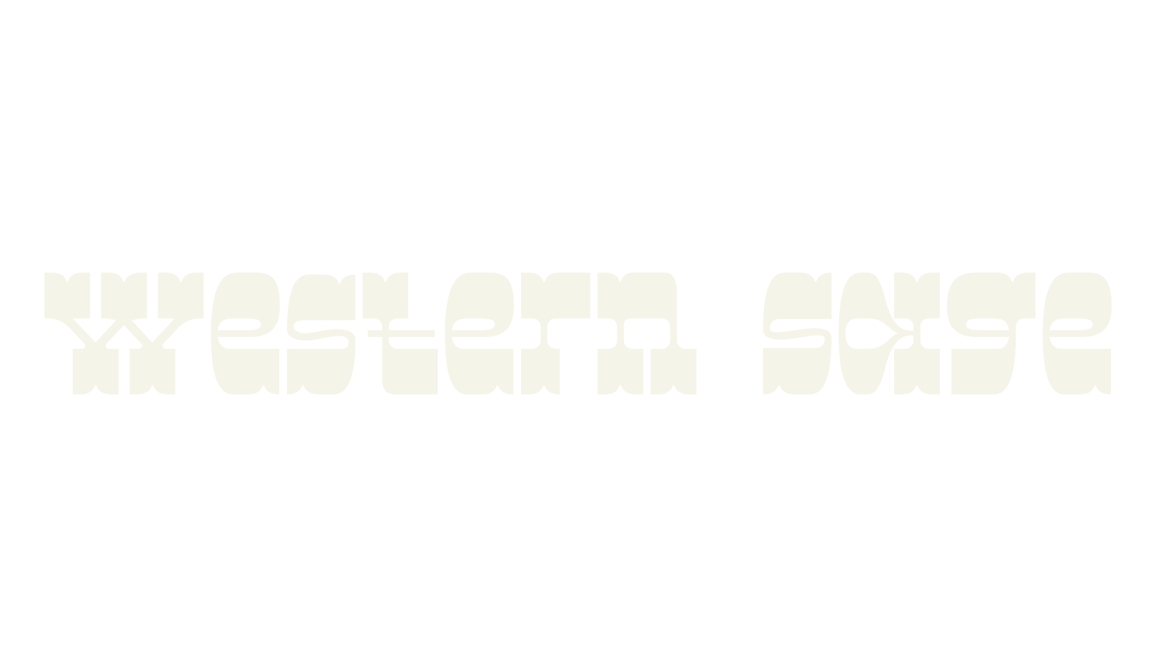Western Sage, wild west font preview