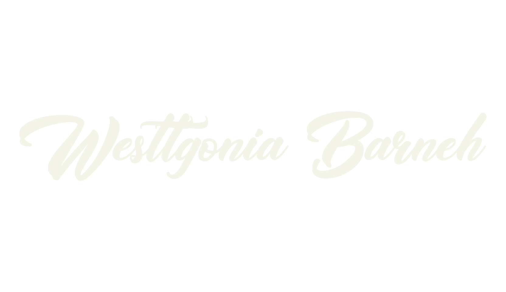 Westtgonia Barneh, cursive font preview