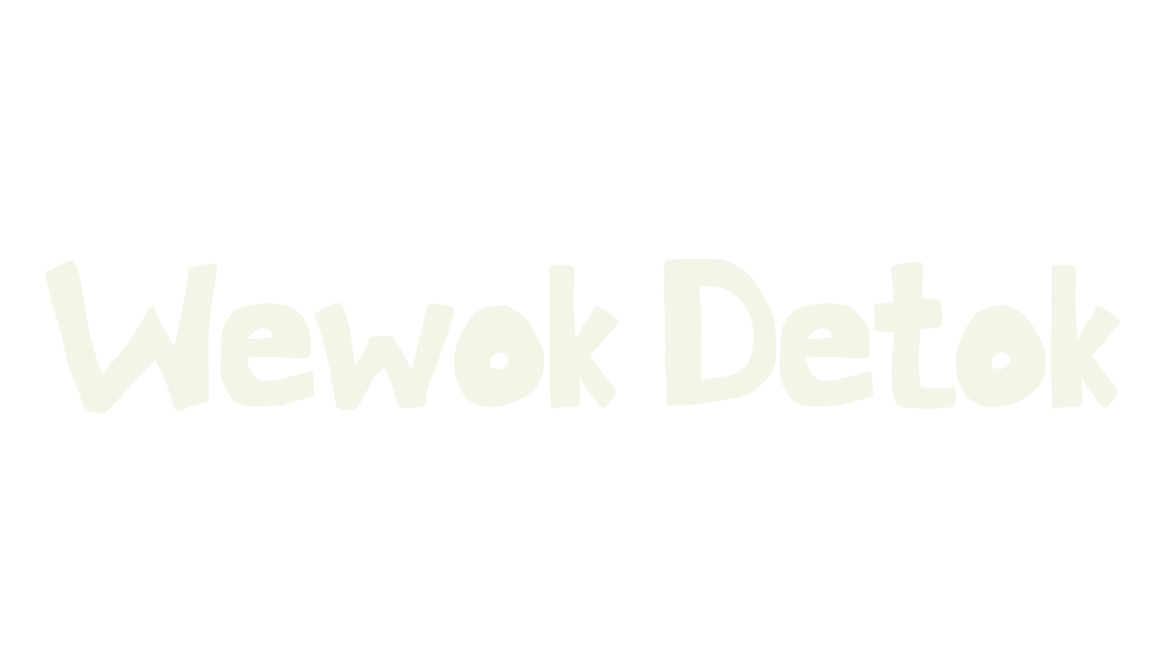 Wewok Detok, hand drawn font preview