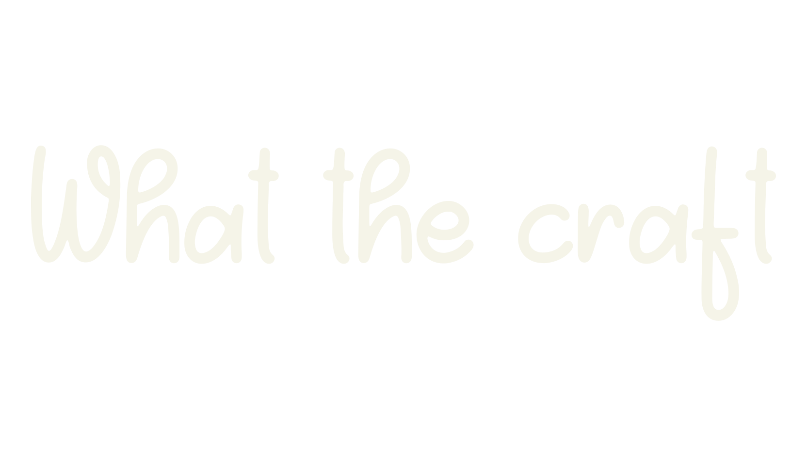 What the craft, fancy font preview