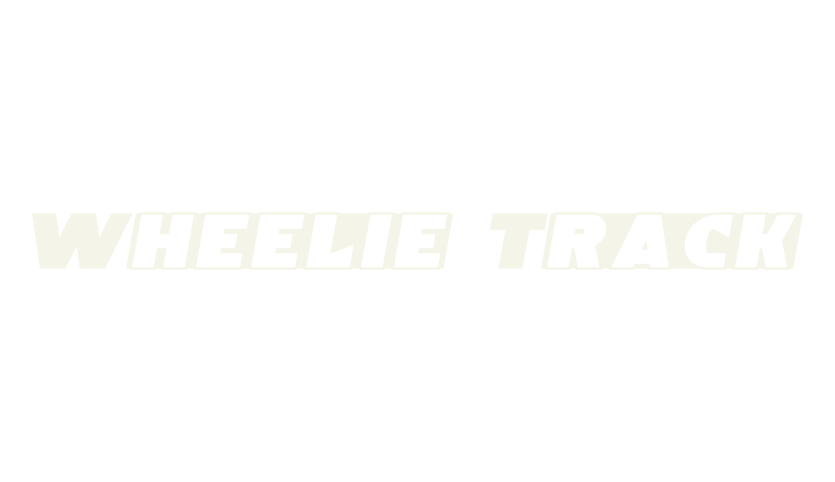 Wheelie Track, racing font preview