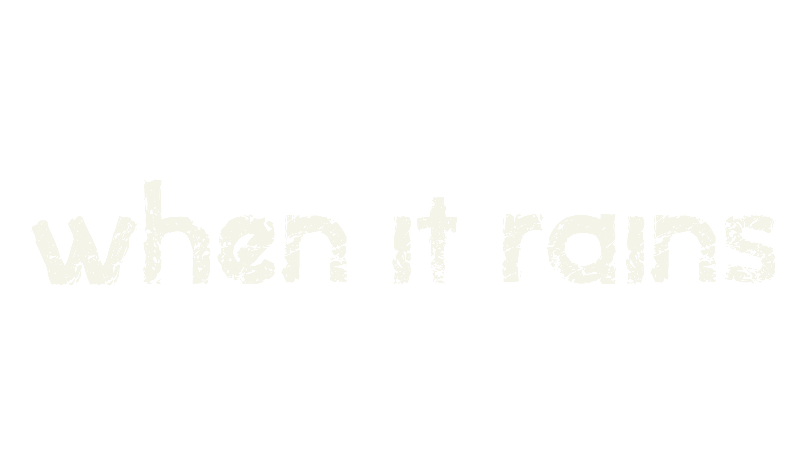 when it rains, display market font preview