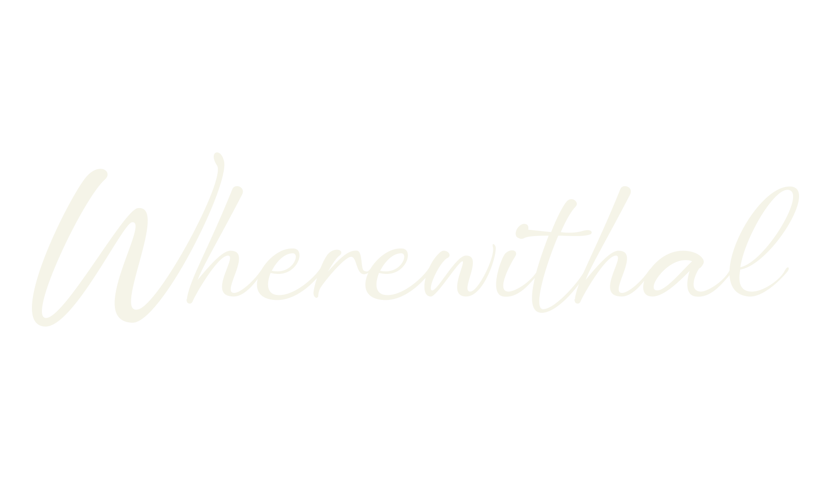 Wherewithal, script font preview