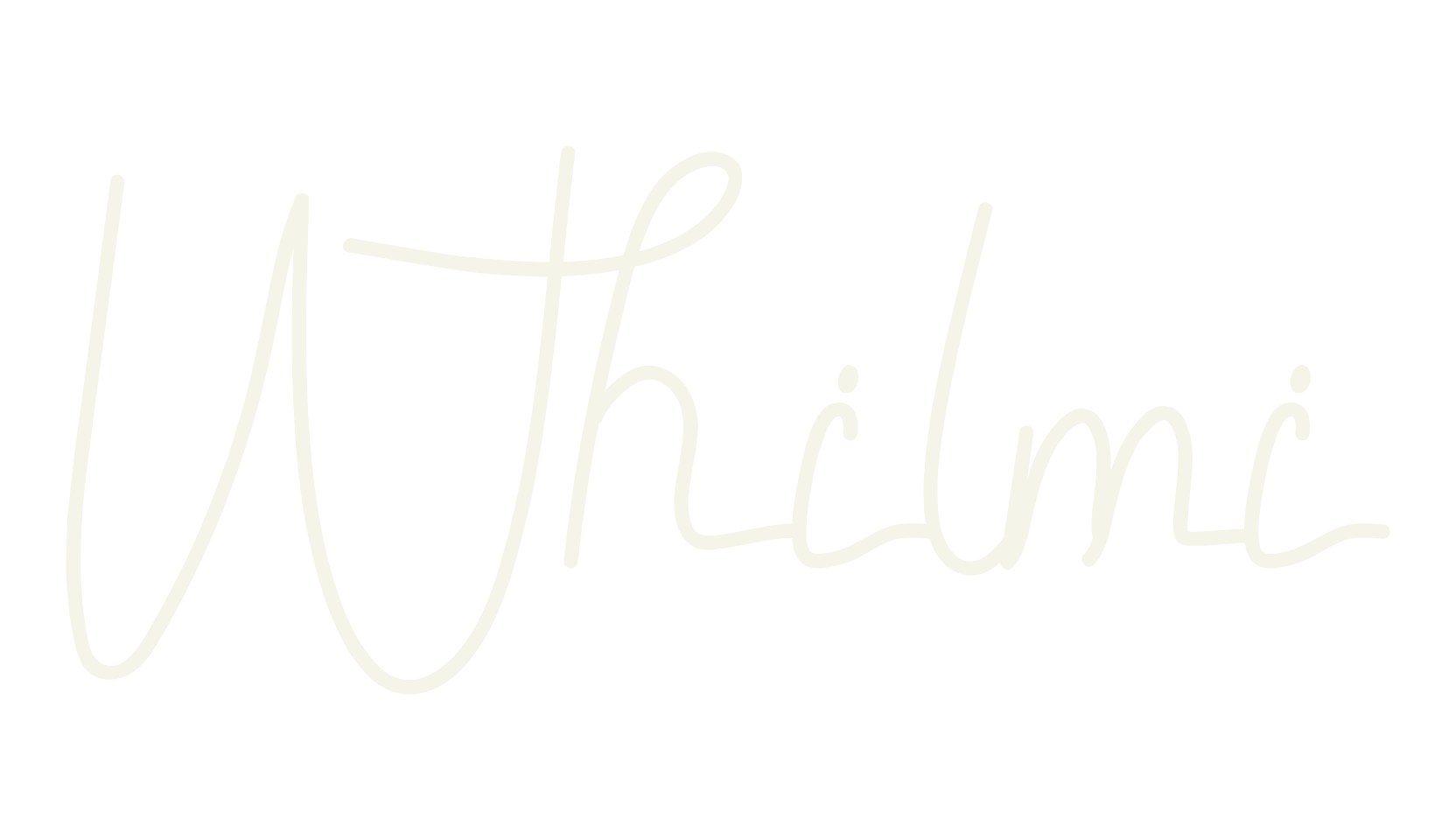 Whilmi, cursive font preview