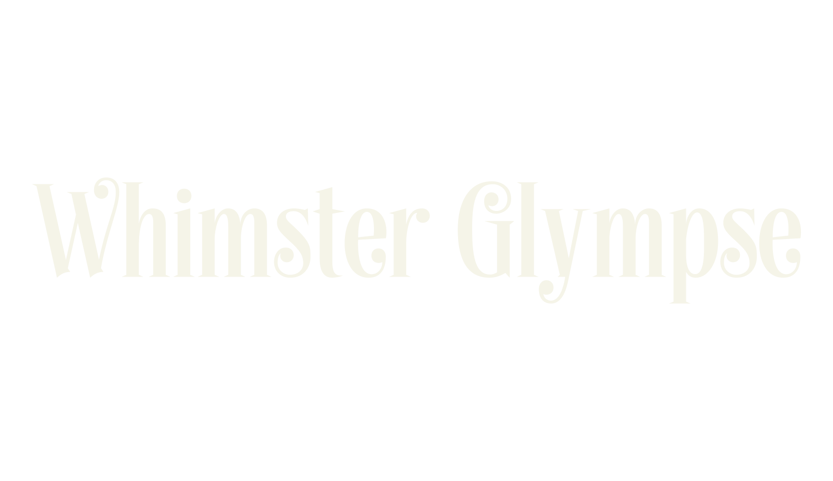 Whimster Glympse, sans font preview