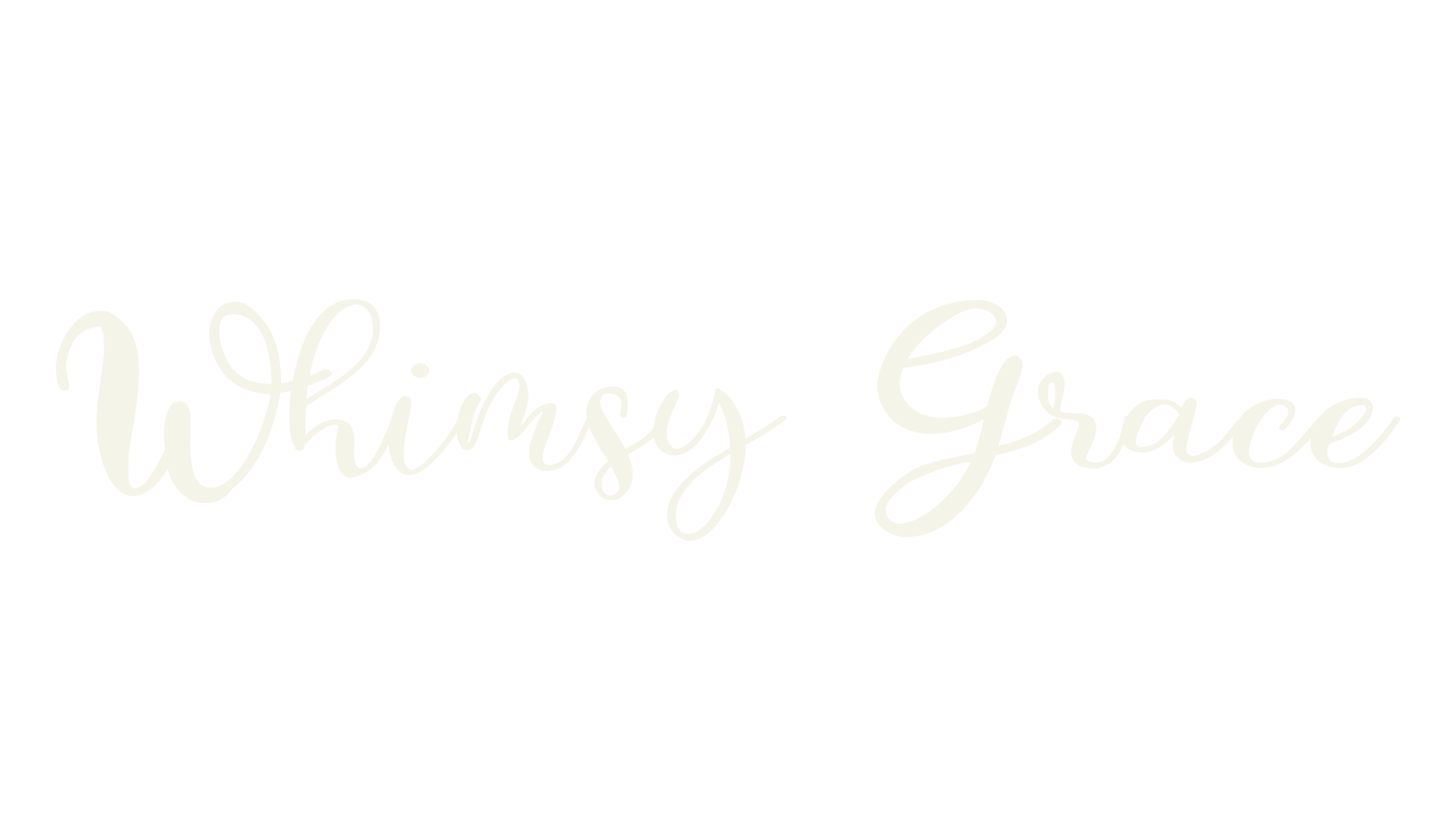 Whimsy Grace, cursive font preview