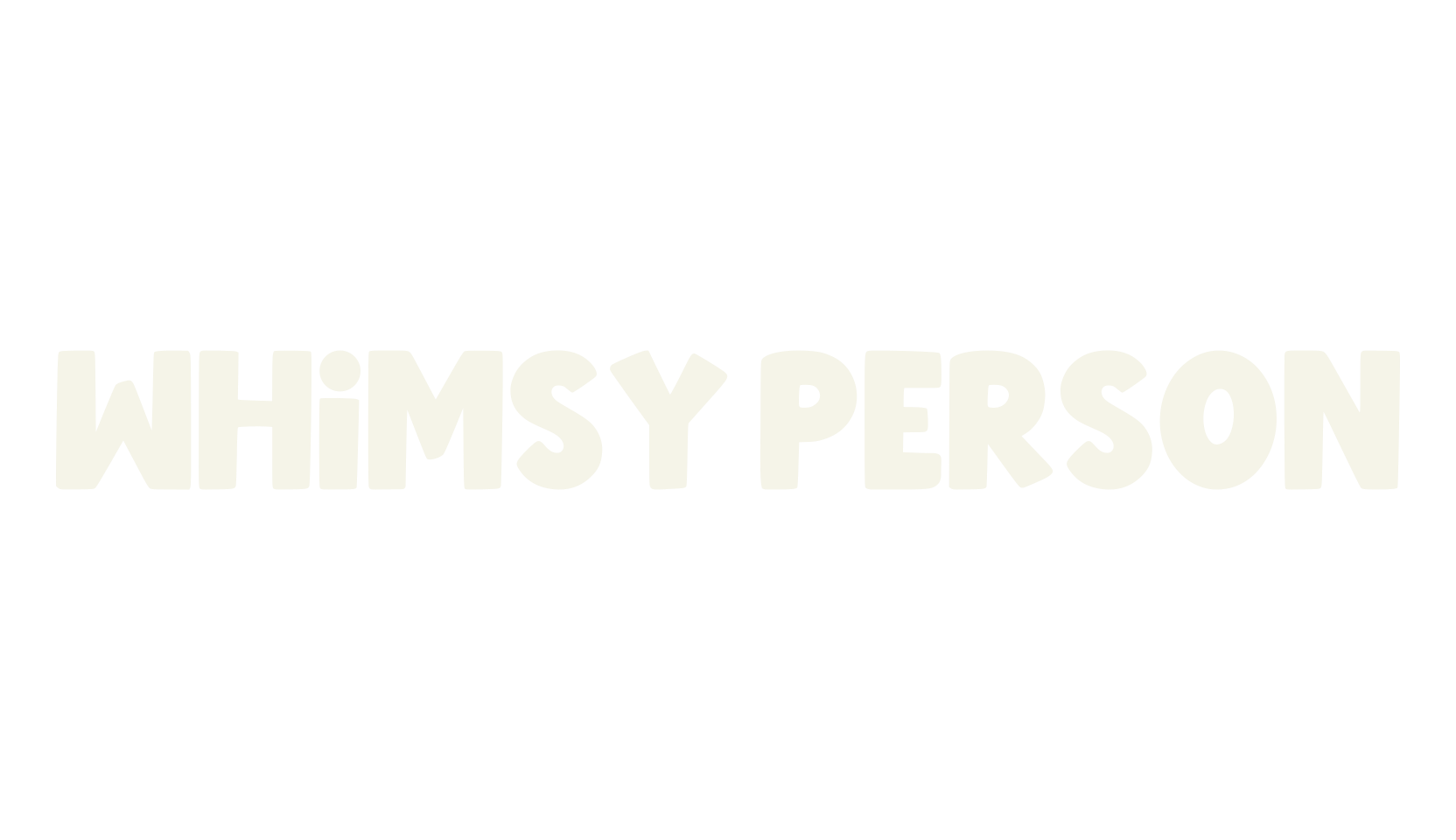 Whimsy Person, funky font preview