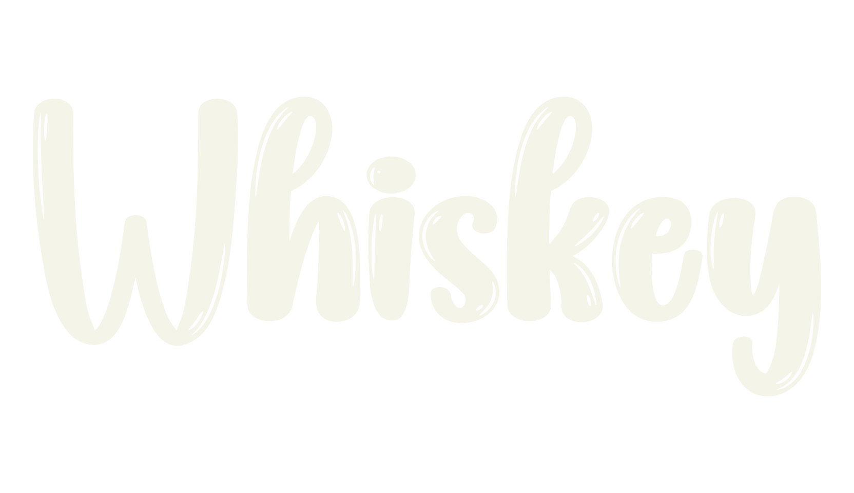 Whiskey, script font preview