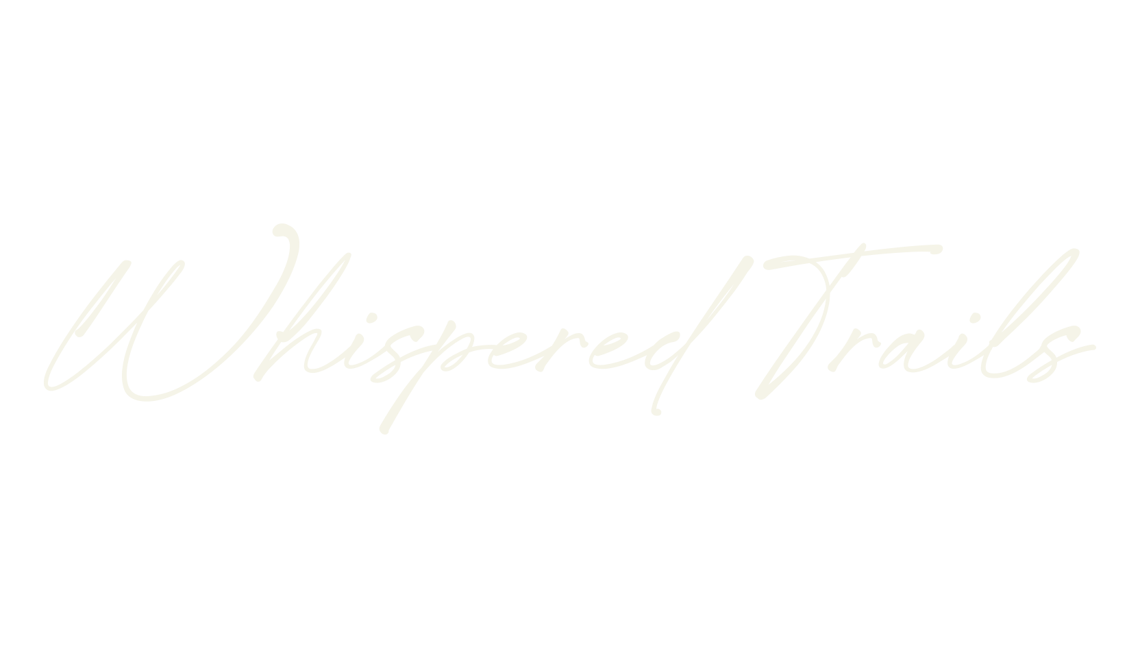 Whispered Trails, calligraphy font preview