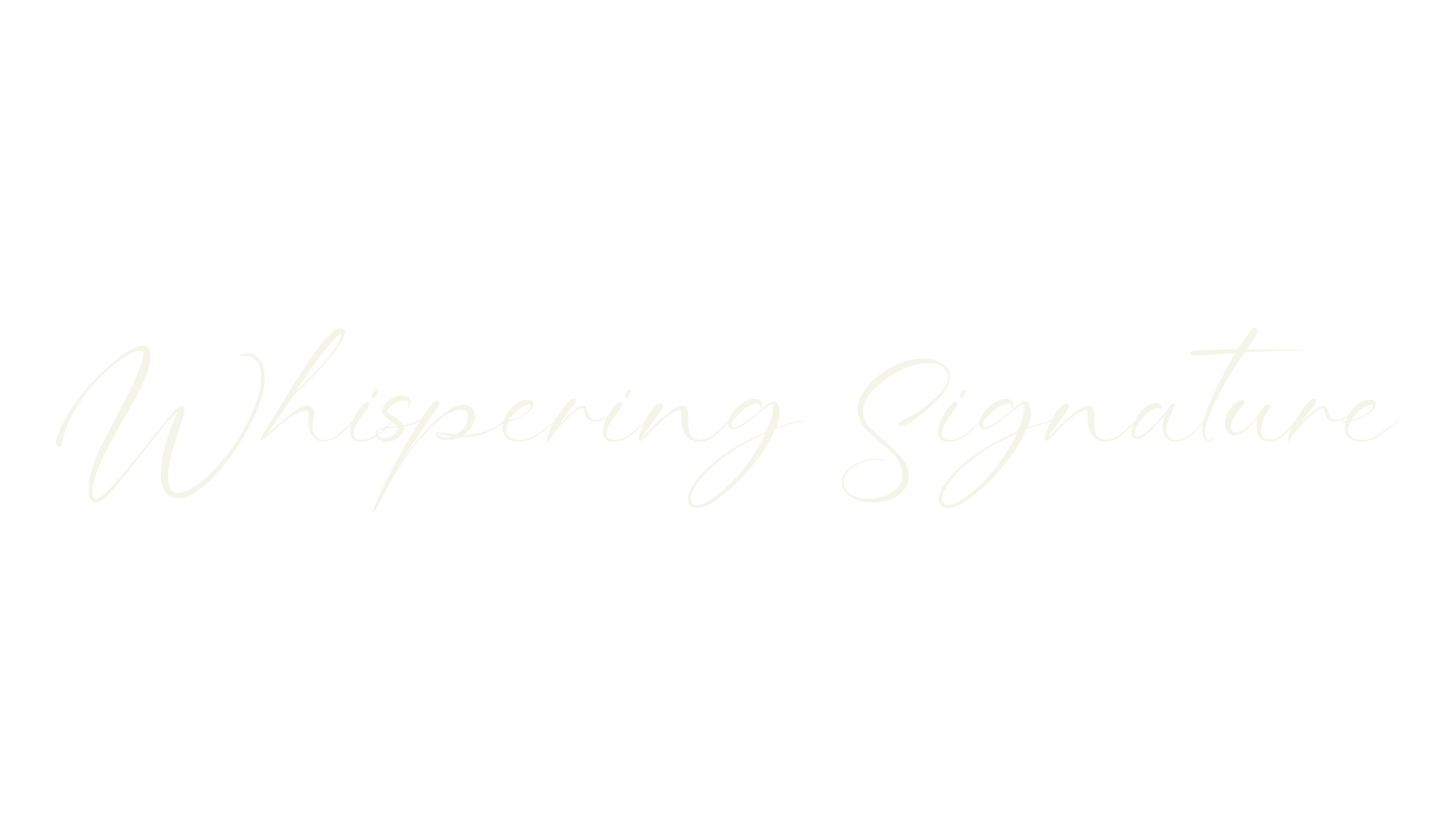 Whispering Signature, beautiful font preview