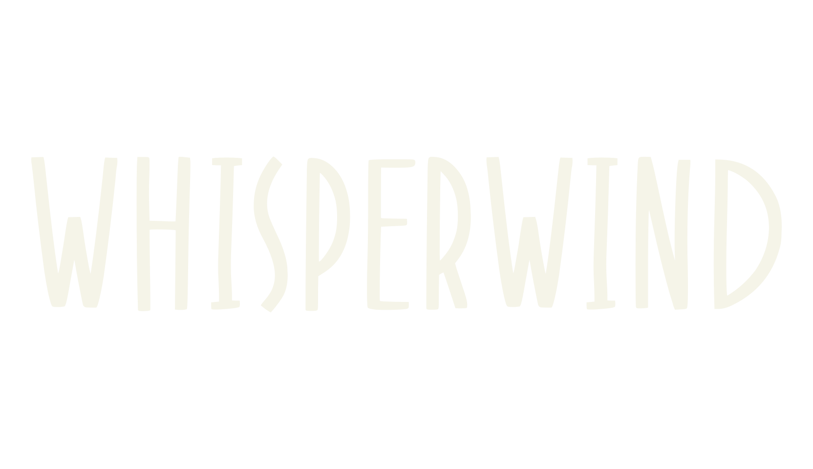 Whisperwind, typewriter font preview