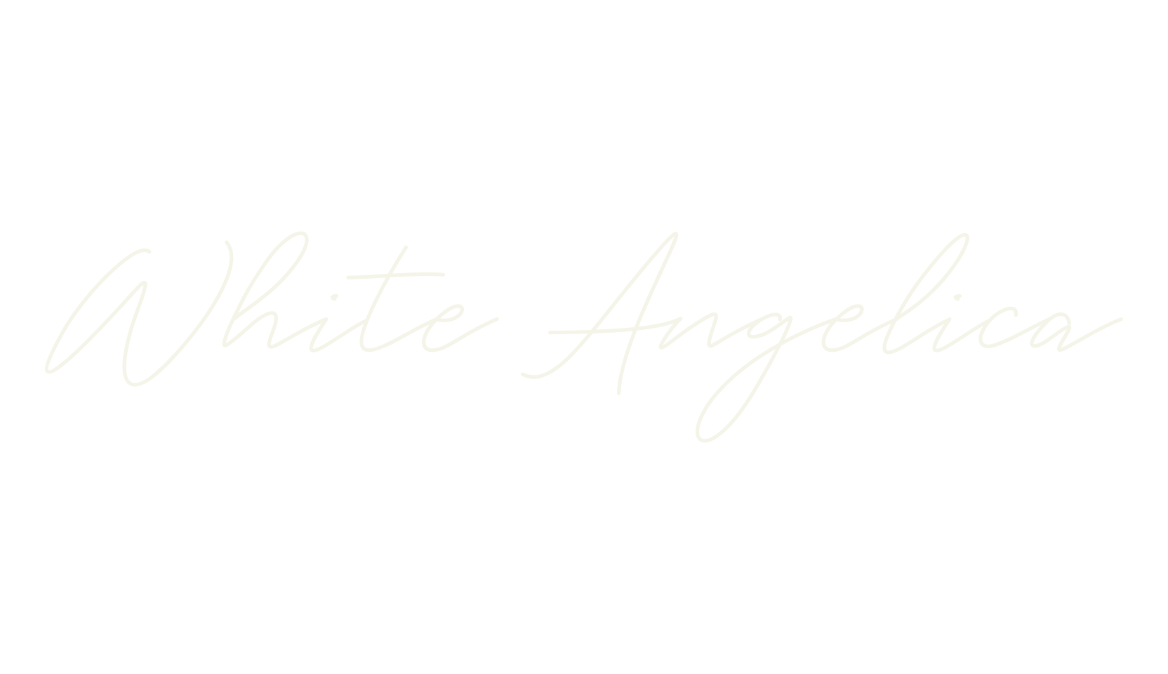 White Angelica, handwritten font preview