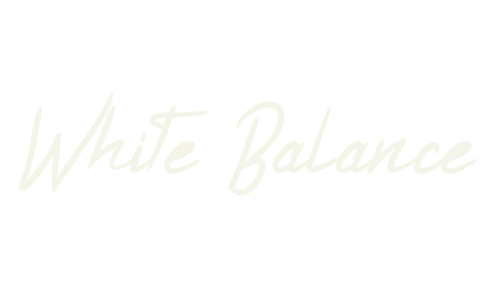 White Balance, bold font preview