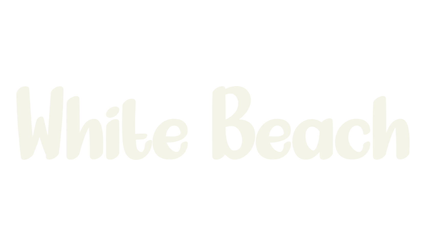 White Beach, wedding font preview