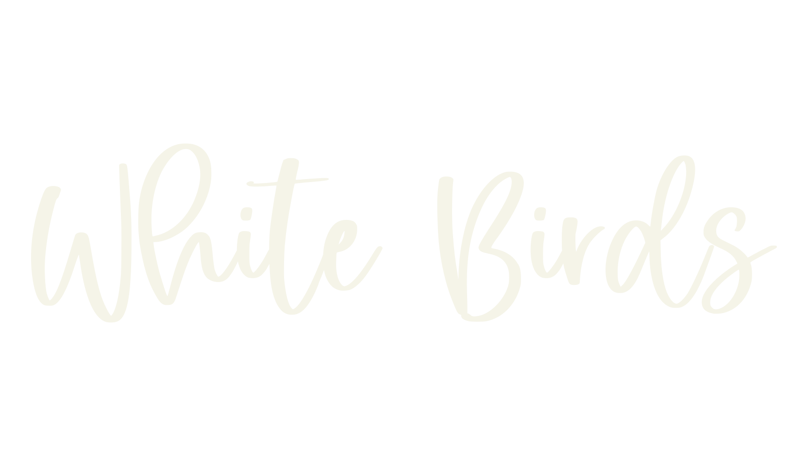White Birds, funky font preview