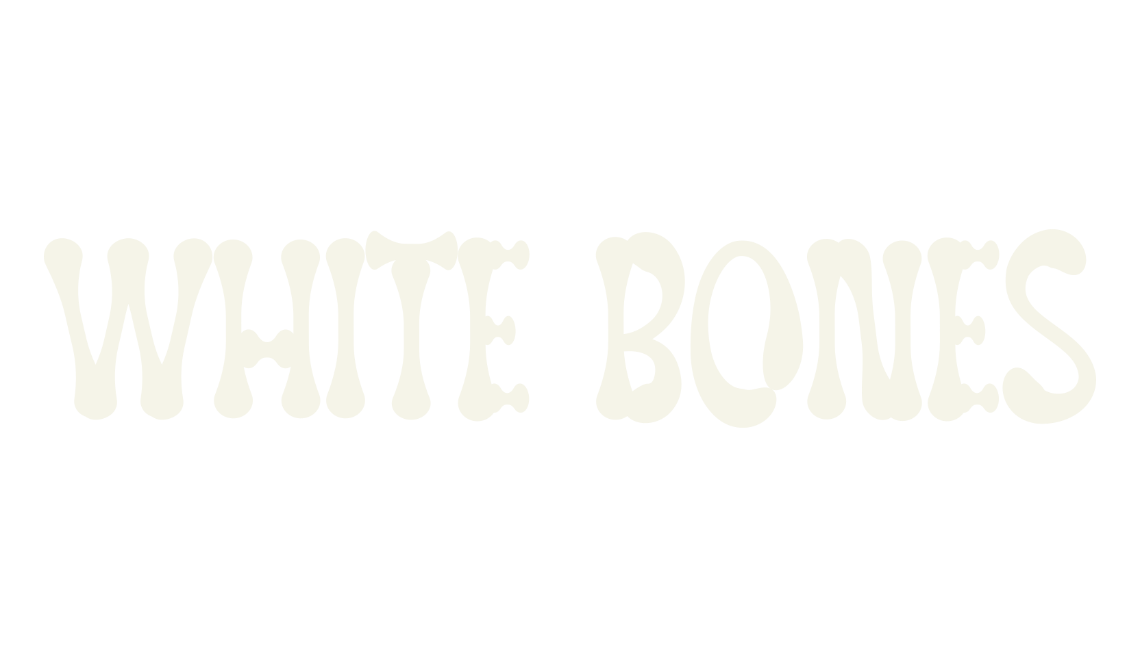 White Bones, christmas font preview