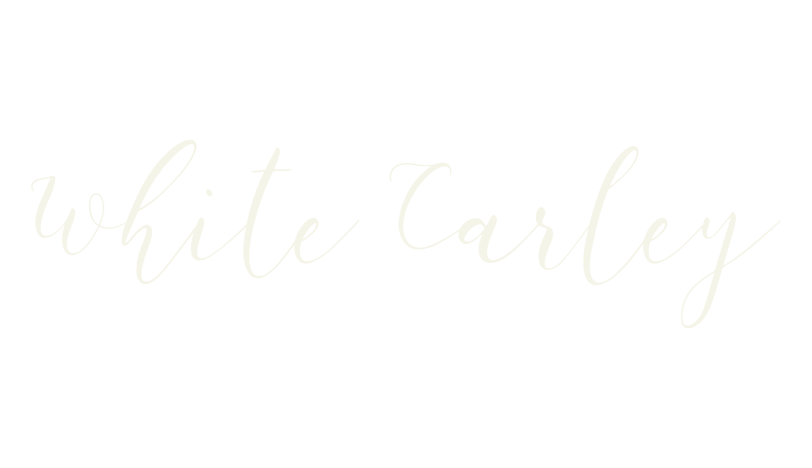White Carley, cursive font preview