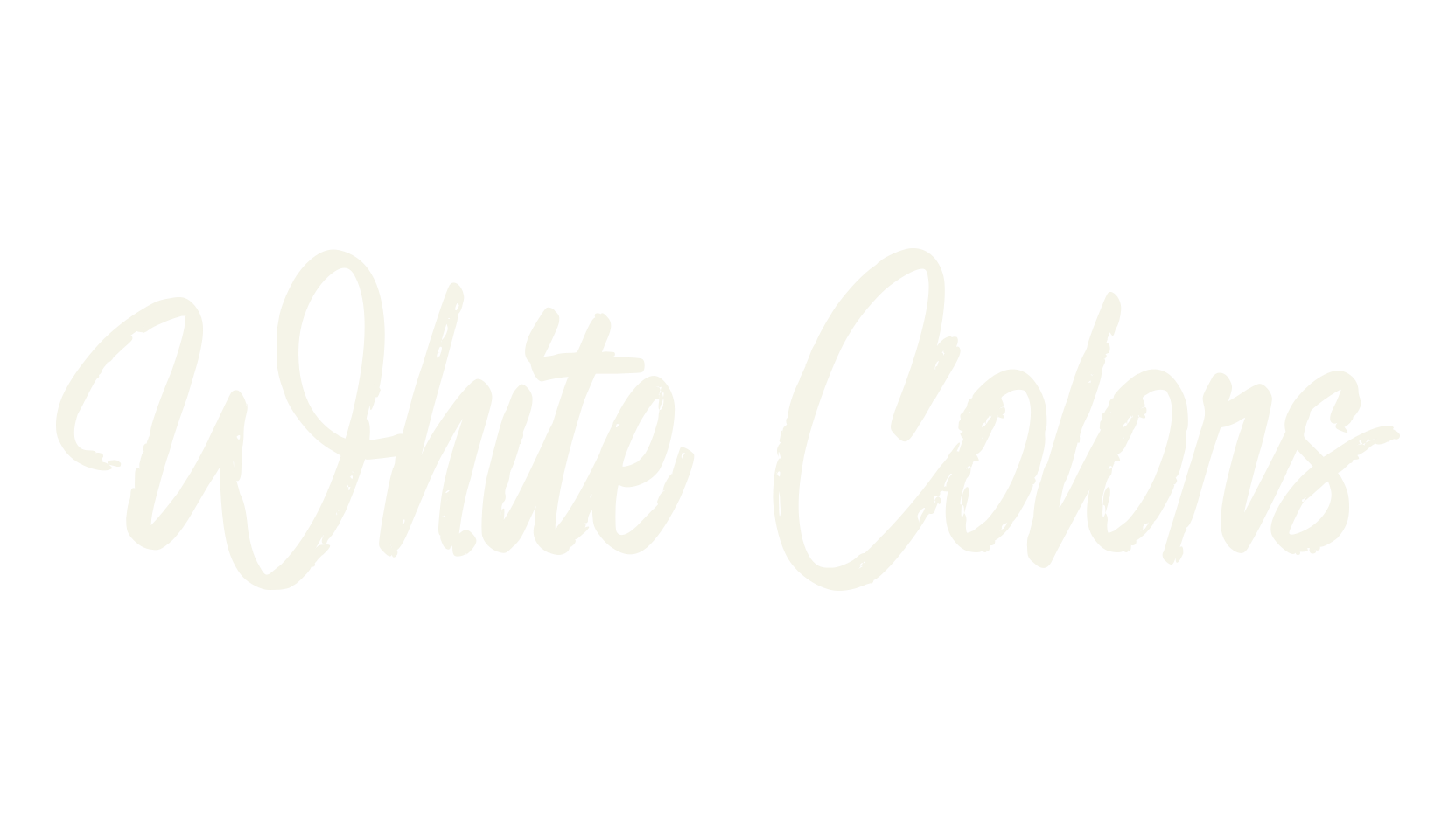 White Colors, handwriting font preview