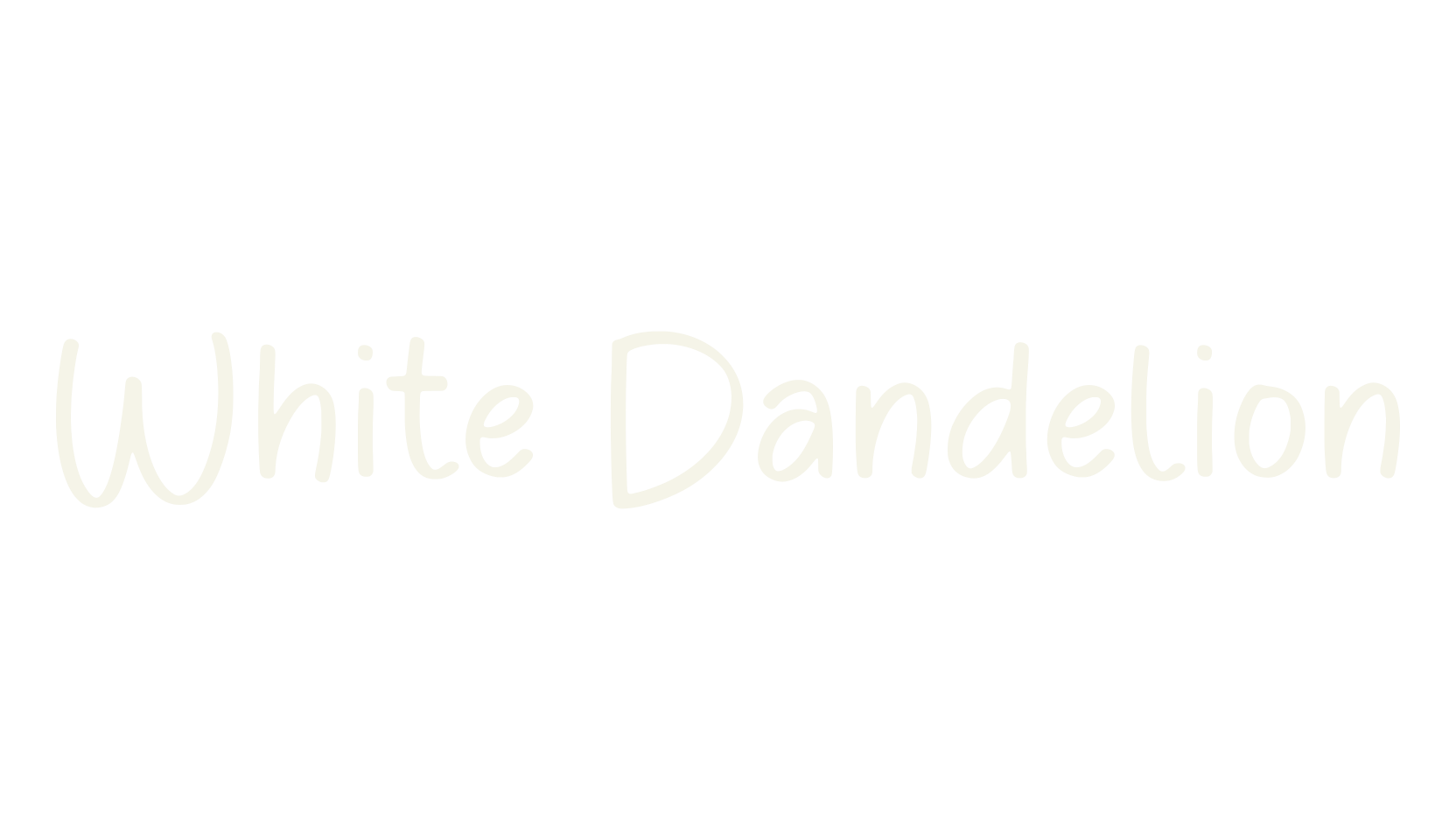 White Dandelion, cute font preview