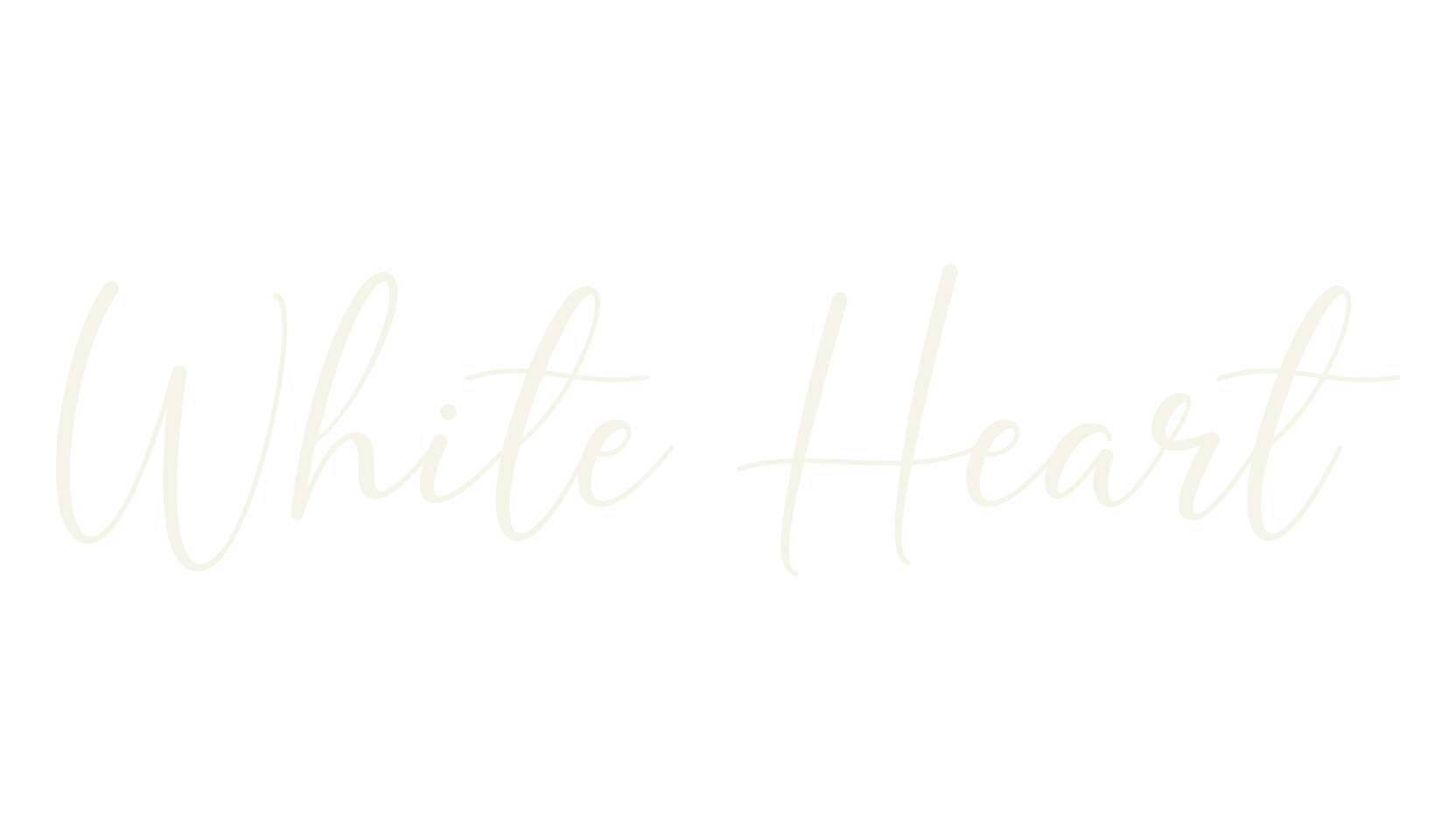 White Heart, heart font preview