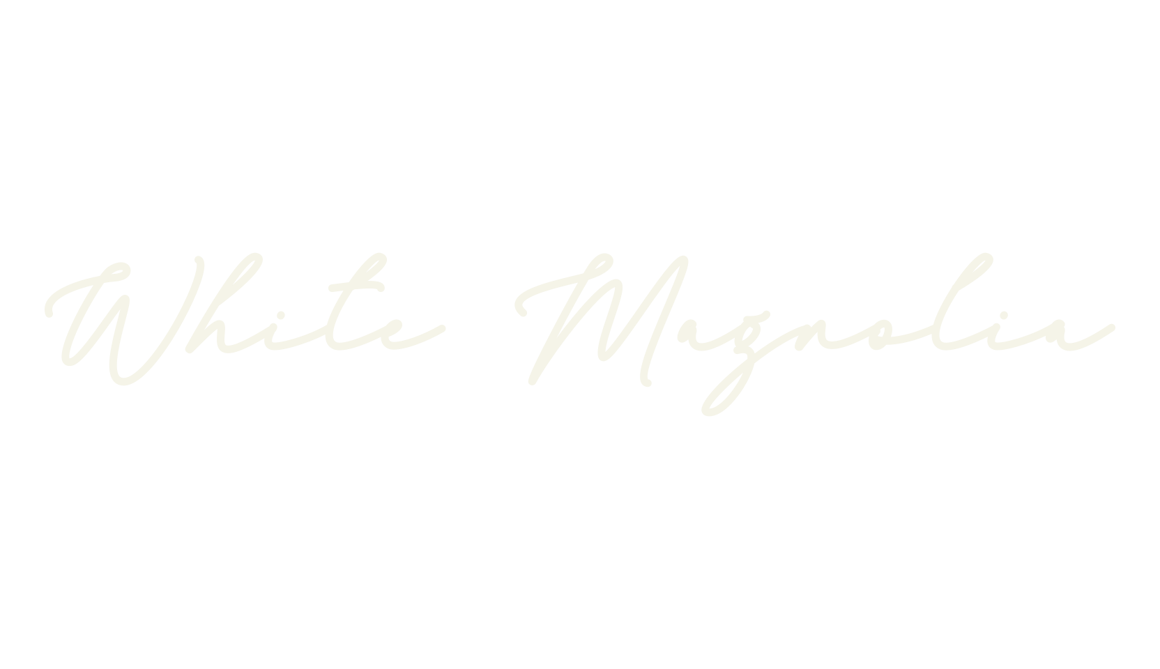 White Magnolia, brand font preview