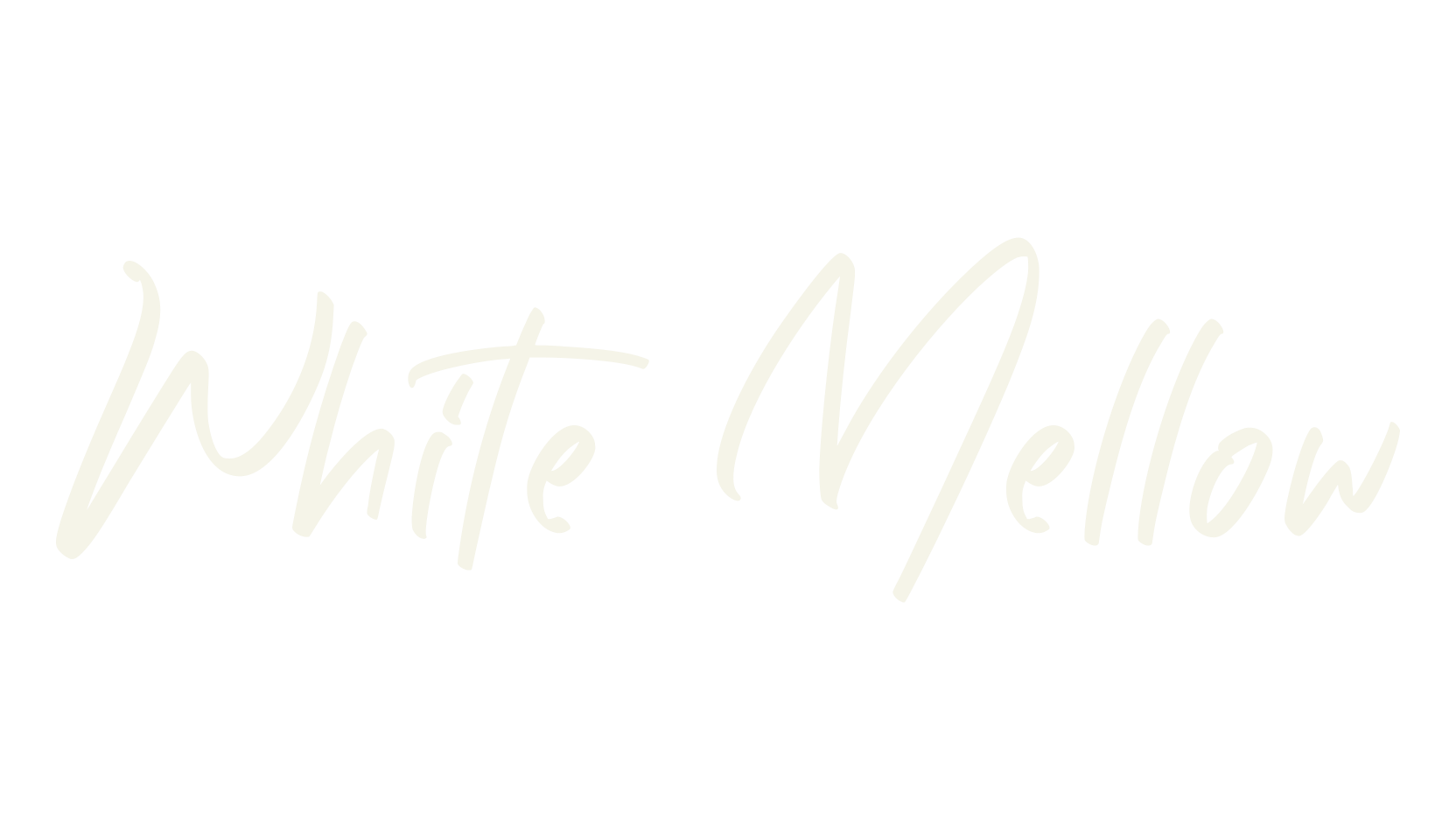 White Mellow, handwriting font preview