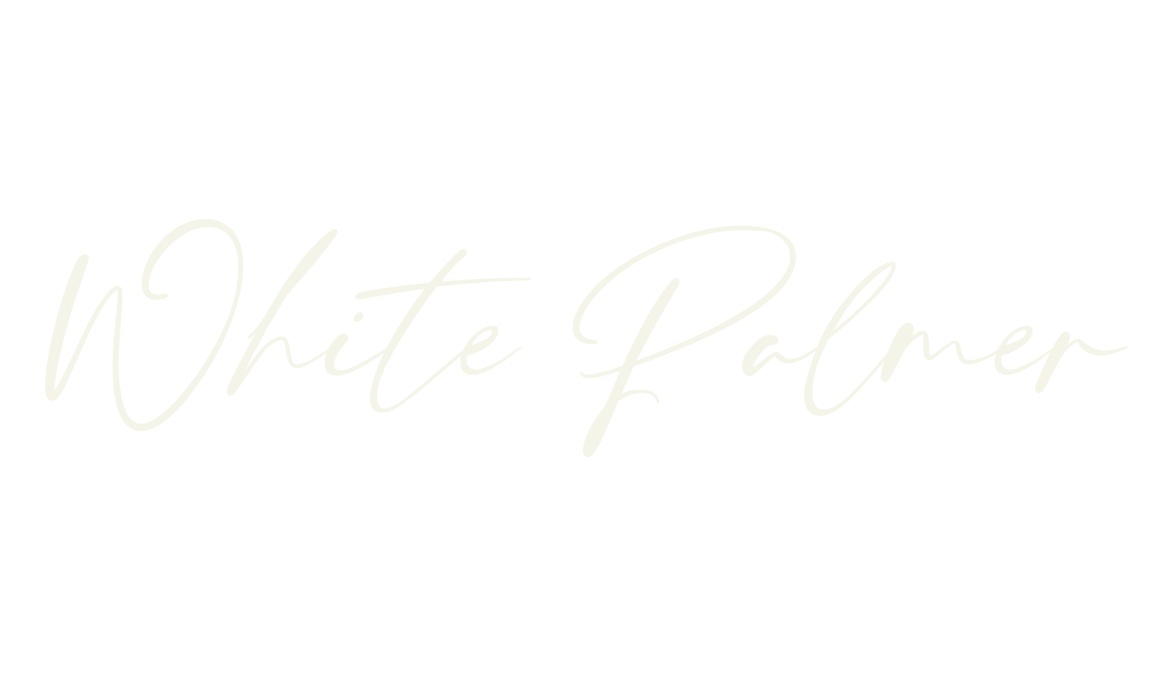 White Palmer, script font preview