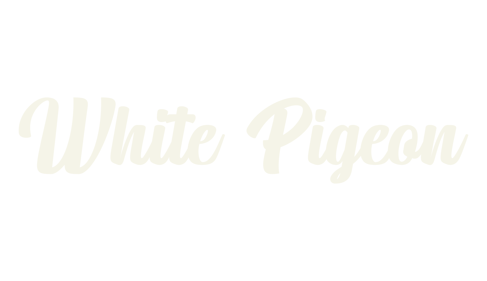 White Pigeon, fashion script font preview