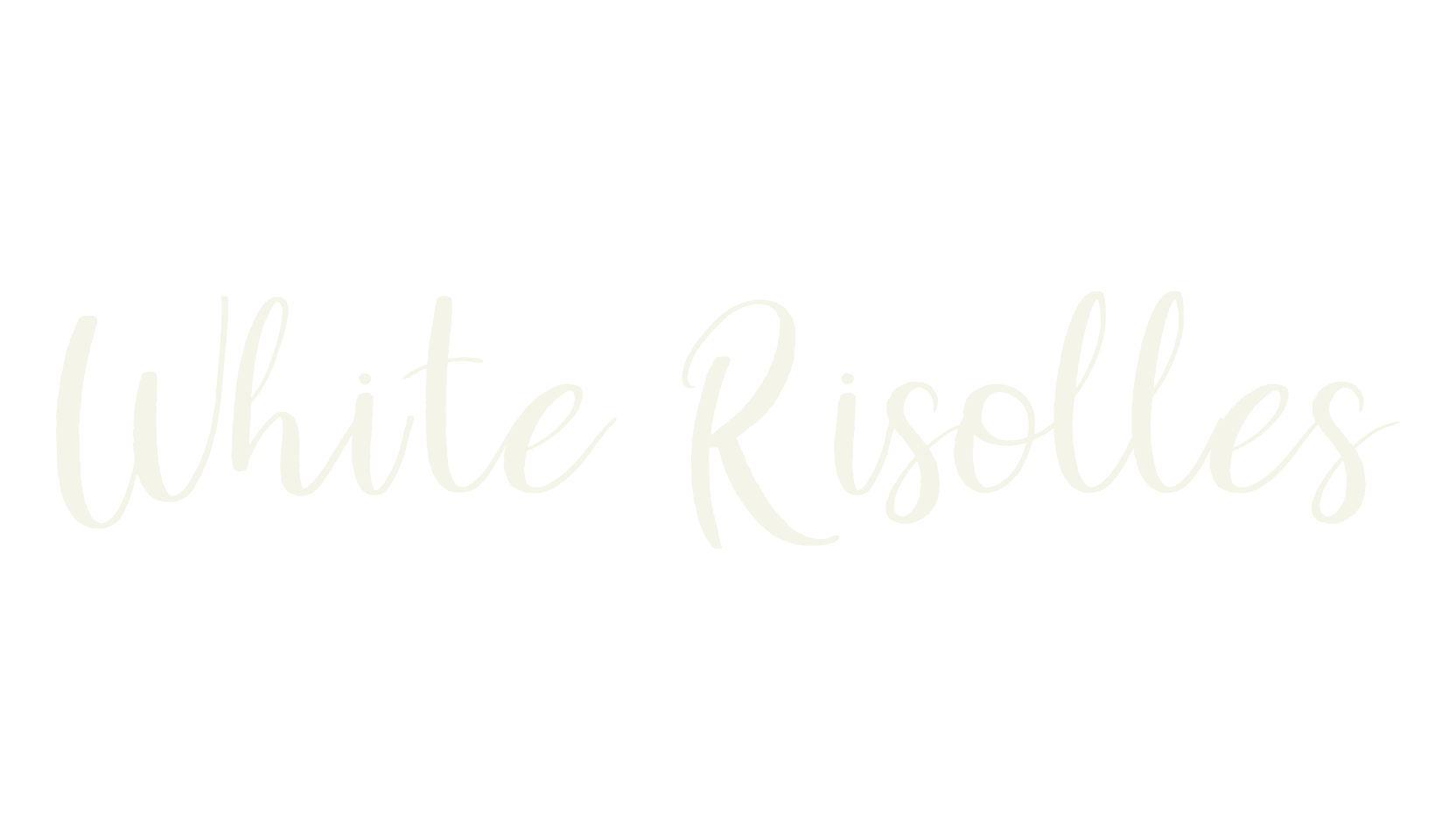 White Risolles, calligraphy font preview