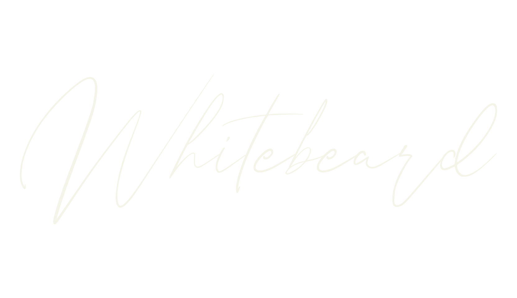 Whitebeard, signature font preview