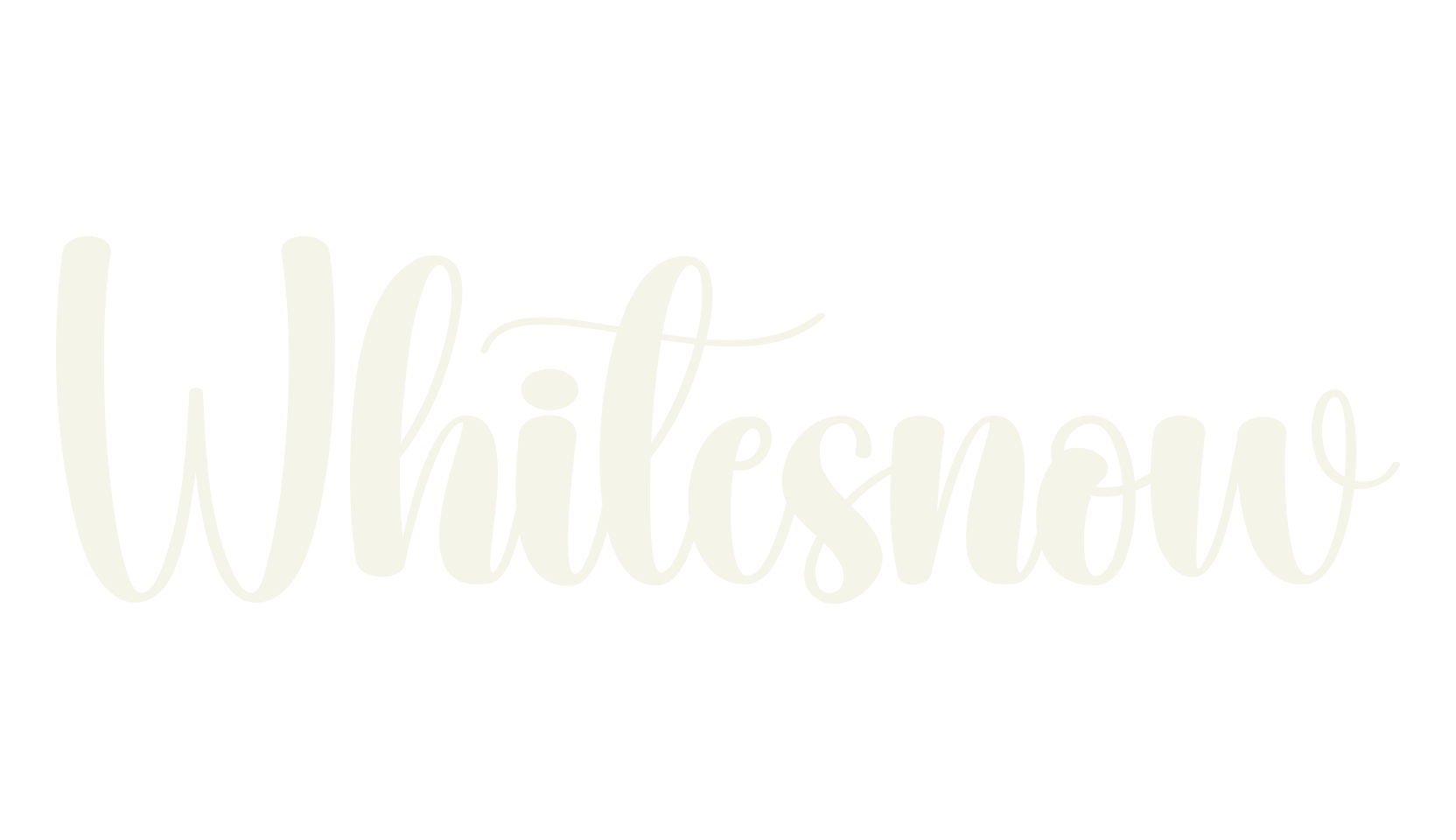 Whitesnow, calligraphy font preview