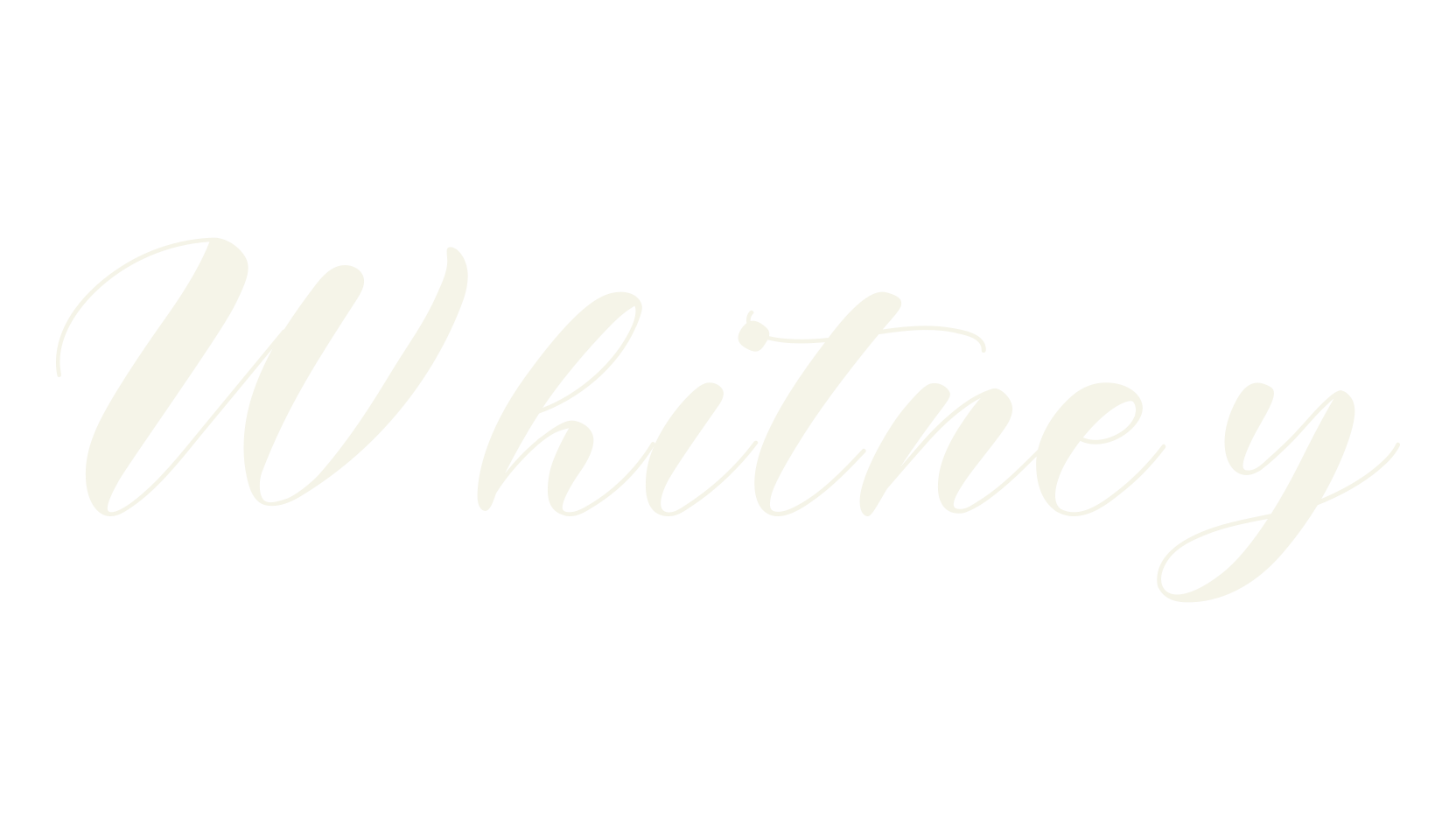 Whitney, calligraphy font preview