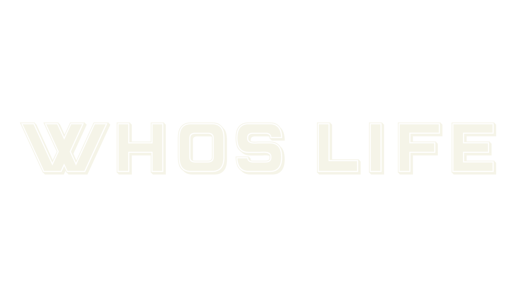 Whos Life, 3d font preview