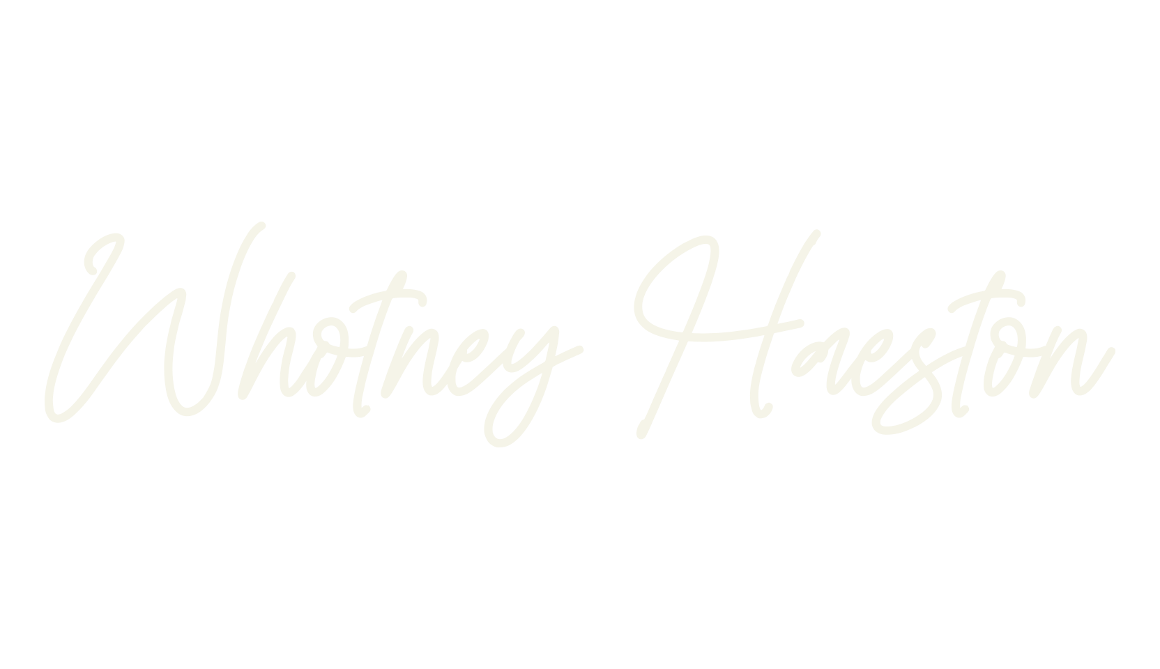 Whotney Haeston, cursive font preview