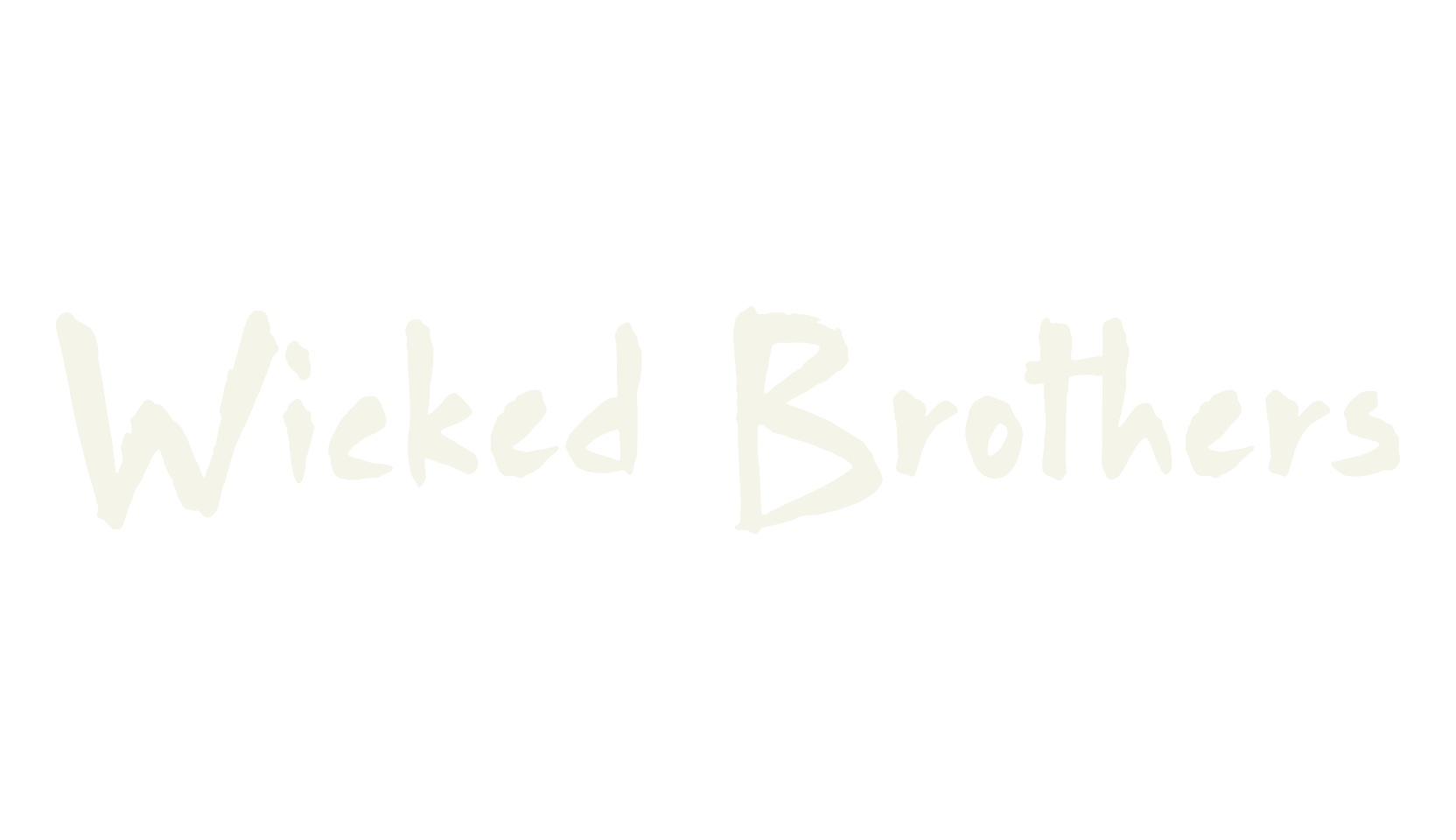 Wicked Brothers, hand drawn font preview