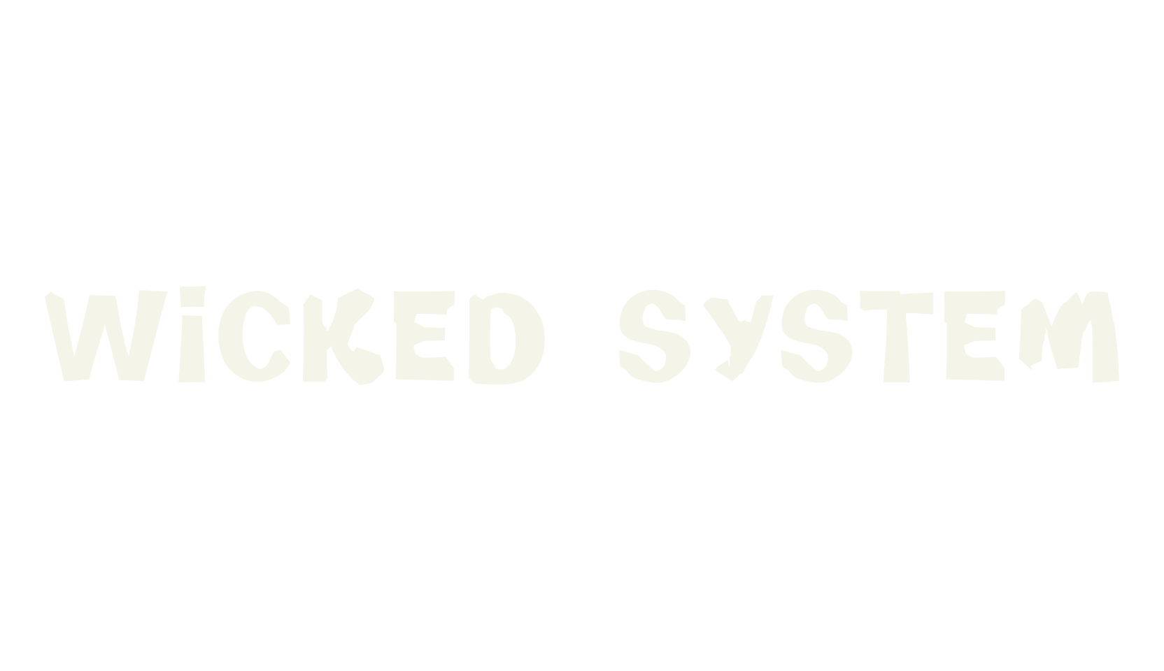 Wicked System, decorative font preview