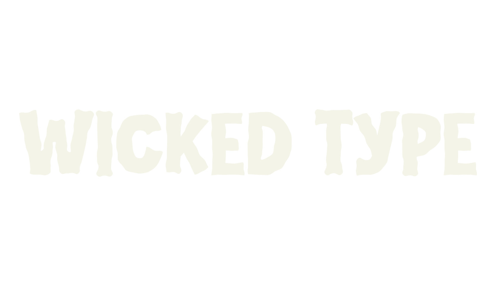 Wicked Type, block font preview