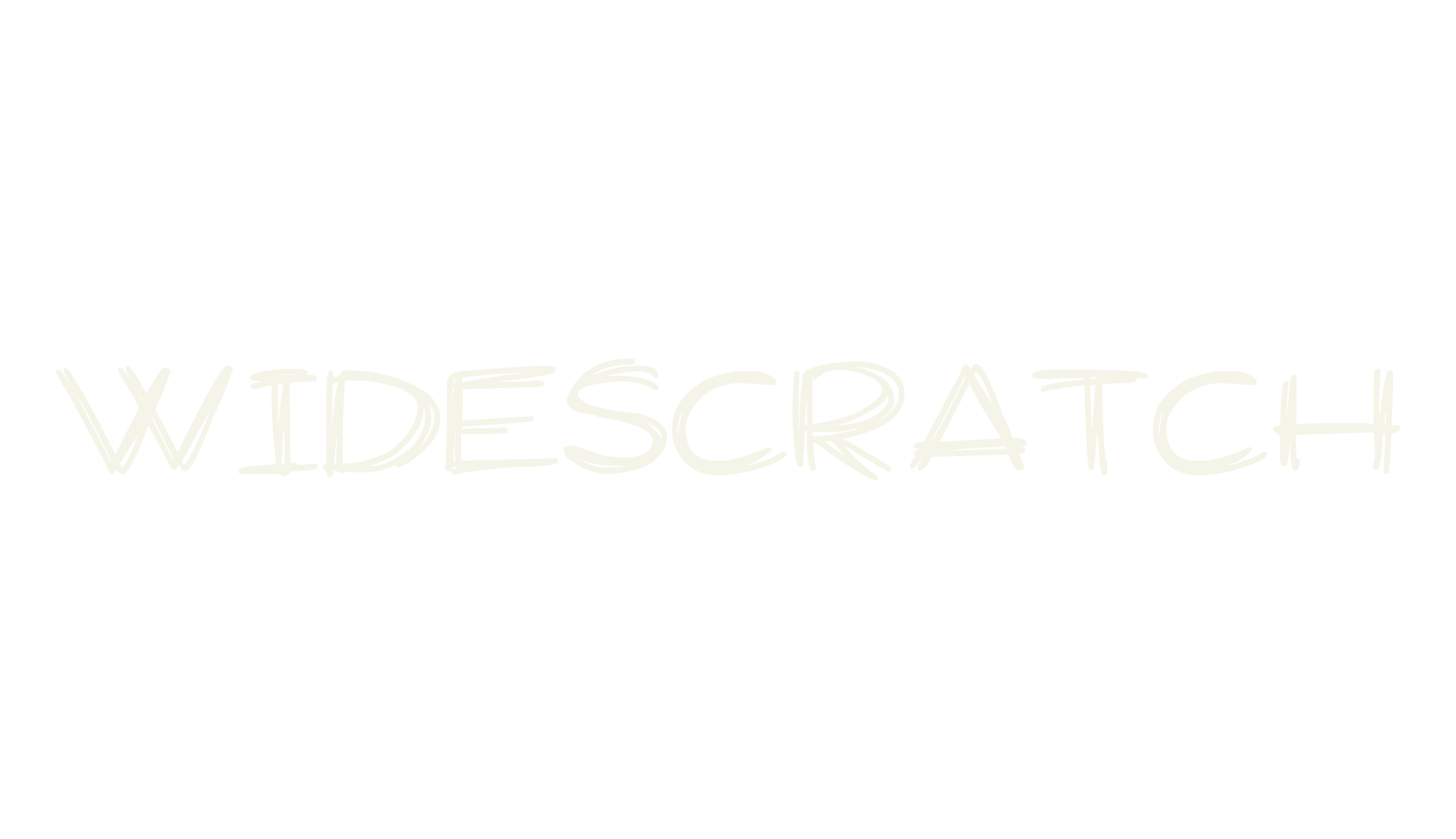 Widescratch, handwritten font preview