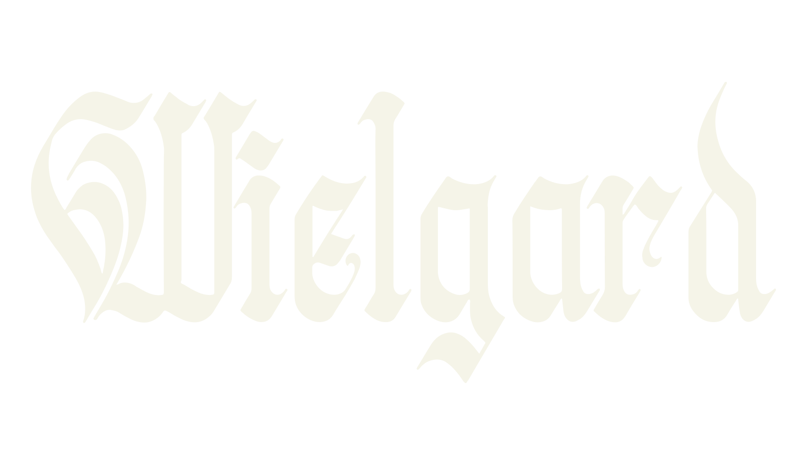 Wielgard, metal font preview