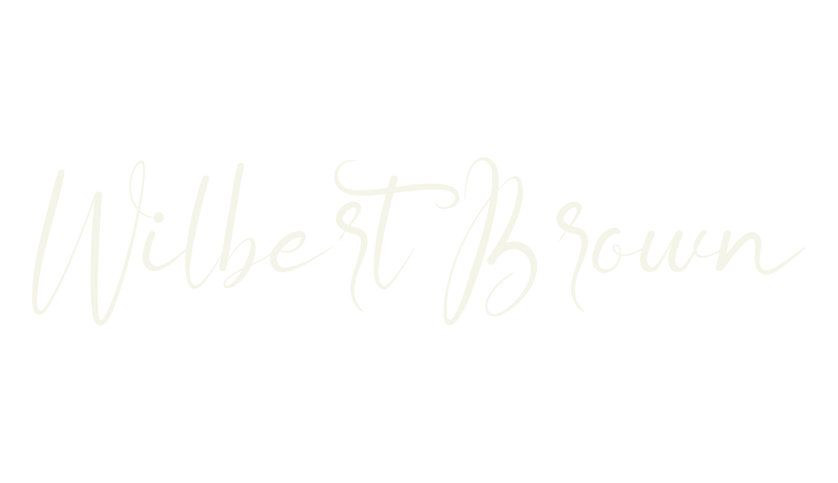 Wilbert Brown, calligraphy font preview