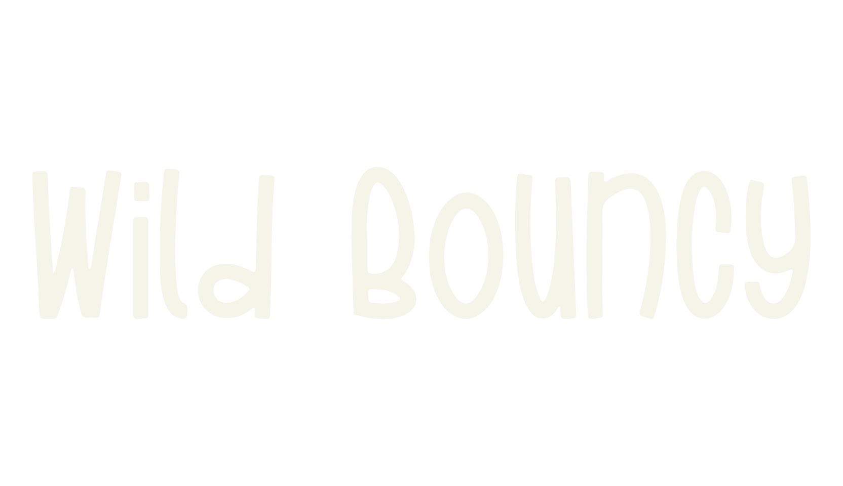 Wild Bouncy, roman font preview